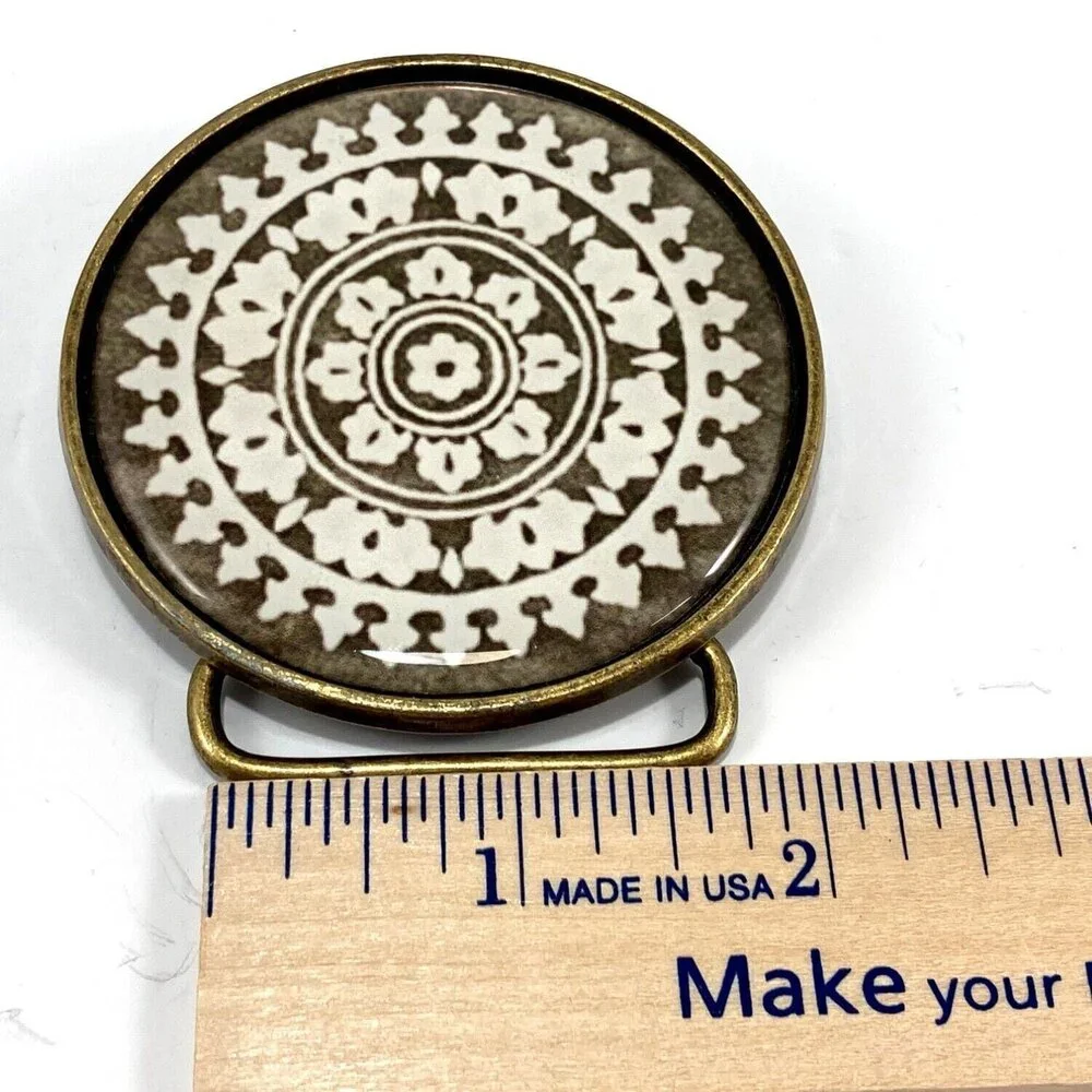 Belt Buckle Women's Modern Aztec Mayan Native USA Made By Nature‎ Girl Designs